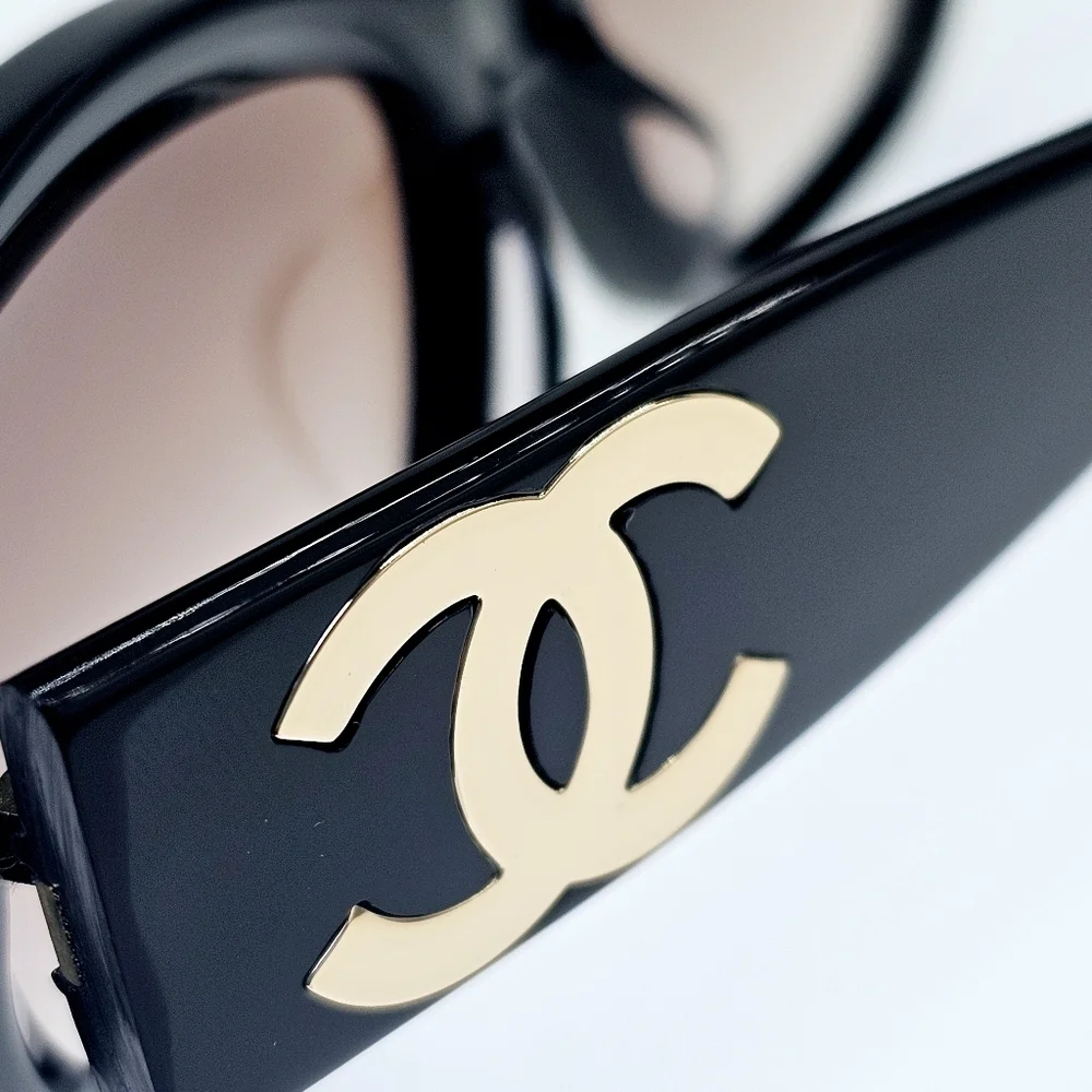 Chanel 5493-A C622/S5 Women's Black/Brown Gradient Sunglasses - Picture 2 of 16